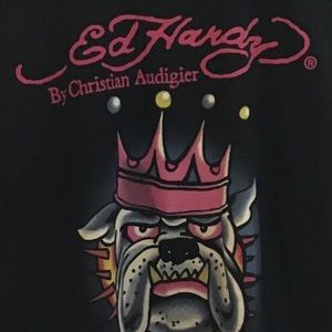 Preowned Ed Hardy Bulldog Design - Size Men’s XL